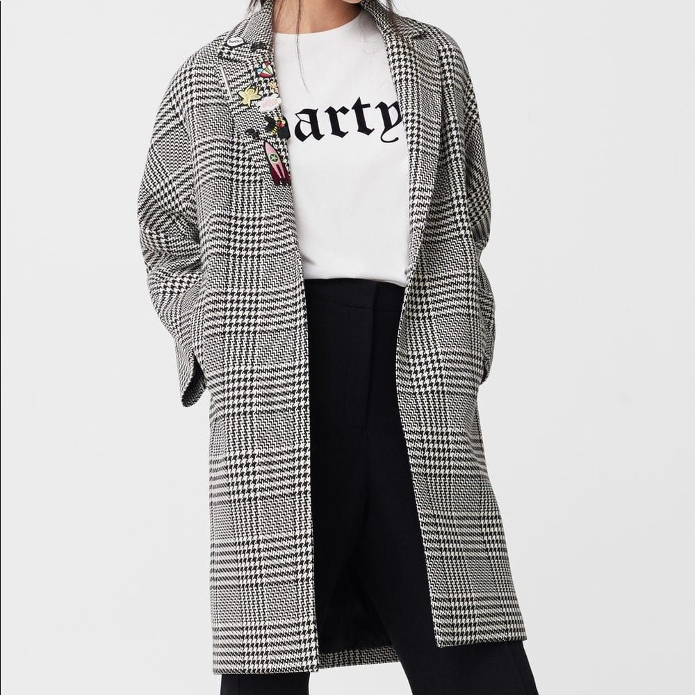 Mango Pin on Transitional Coat